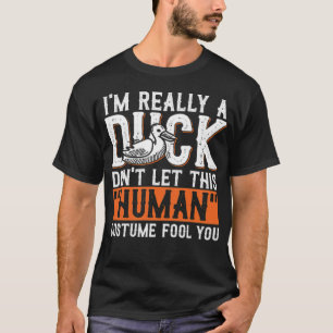 Menschliches Kostümgeschenk Liebe süße Tier schwim T-Shirt