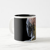 Menschliches Nervensystem Zweifarbige Tasse (Vorderseite Links)