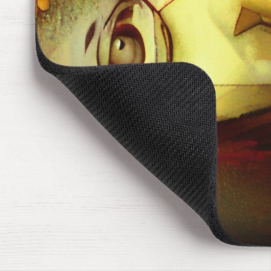 menschliches Portrait Mousepad (Ecke)