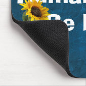 Menschliches Preisangebot mit Sonnenblumen auf Led Mousepad (Ecke)
