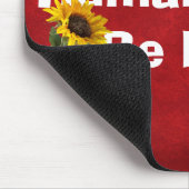 Menschliches Preisangebot mit Sonnenblumen auf Led Mousepad (Ecke)