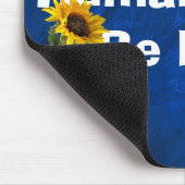 Menschliches Preisangebot mit Sonnenblumen auf Led Mousepad (Ecke)