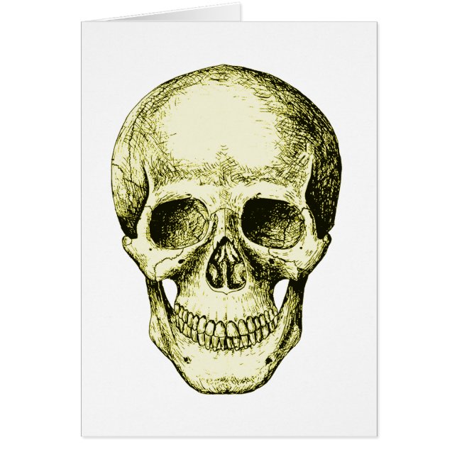 Menschliches Schädelbronzegesicht (Vorne)