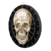 Menschliches Schädelgesicht des Sepia Dartscheibe (Vorderseite rechts)