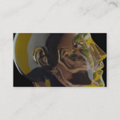 Menschliches Schädelmodell im Glas Visitenkarte (Rückseite)