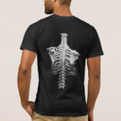 Menschliches Skeleton vorderes und hinter T-Shirt (Rückseite)