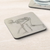 Menschliches Skelett: Seitliche Ansicht in Getränkeuntersetzer (Linke Seite)