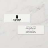 Menschliches Symbol Mini Visitenkarte (Vorne/Hinten)