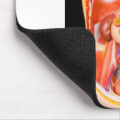 Menschliches Torsomodell mit inneren Organen auf Mousepad (Ecke)