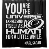 Menschliches Universum Duschvorhang (Vorderseite)