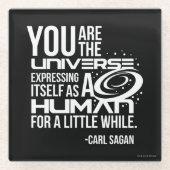 Menschliches Universum Glasuntersetzer (Vorderseite)