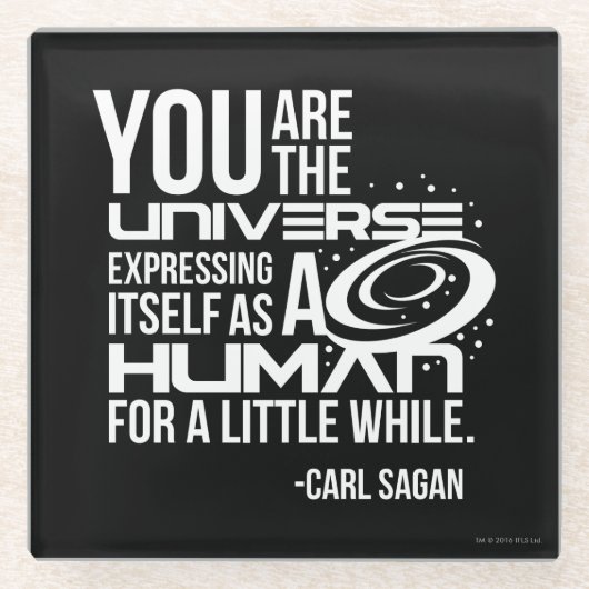 Menschliches Universum Glasuntersetzer (Vorderseite)