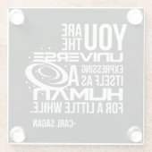 Menschliches Universum Glasuntersetzer (Rückseite)