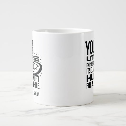 Menschliches Universum Jumbo-Tasse (Vorderseite)