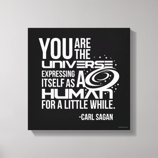 Menschliches Universum Leinwanddruck (Vorderseite)