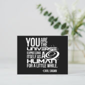 Menschliches Universum Postkarte (Stehend Vorderseite)