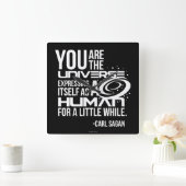 Menschliches Universum Quadratische Wanduhr (Zuhause)