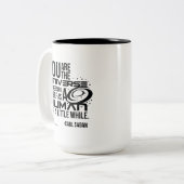 Menschliches Universum Zweifarbige Tasse (Vorderseite Links)