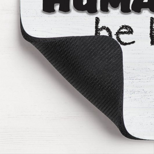 Menschliches Zitat über Holz Mousepad (Ecke)