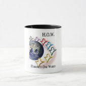 Menschlichkeit eine Weltwecker-Kaffee-Tasse Tasse (Zentrum)