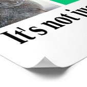 Menschlichkeit, nicht mehr nur für Menschen Poster (Ecke)