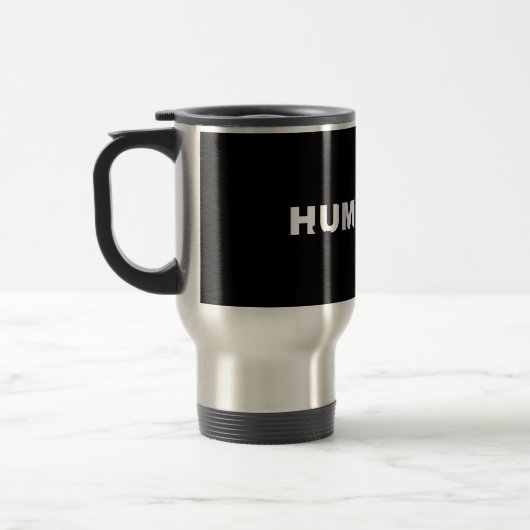 Menschlichkeit Reisebecher (Links)
