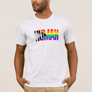 Menschlichkeits-Inklusions-Stolzflagge T-Shirt