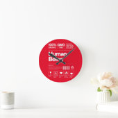 Menschsein Runde Wanduhr (Zuhause)