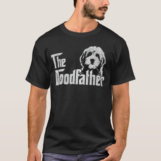 Menshe Doodfather Goldendle Dog Doodle Dad Fathers T-Shirt (Vorderseite)