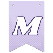 Menstruation Niedlich Lavender Lila Funky Letterin Wimpelkette (Dritte Fahne)
