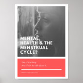 Menstruationsmedizin am Arbeitsplatz Poster (Vorne)