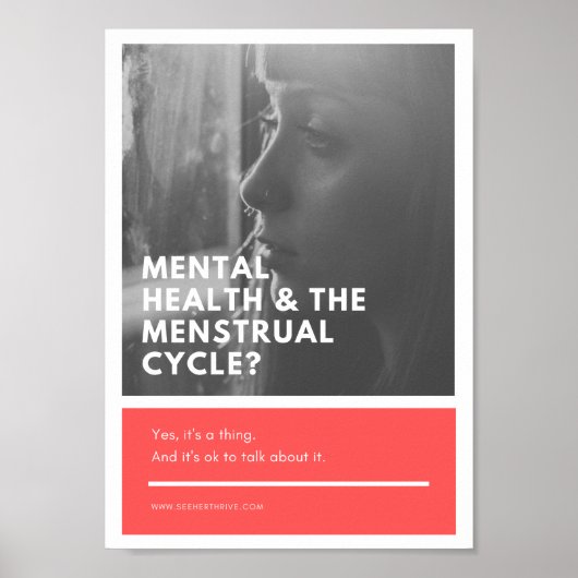 Menstruationsmedizin am Arbeitsplatz Poster (Vorne)