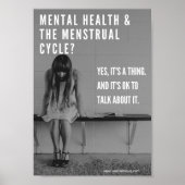 Menstruationsmedizin am Arbeitsplatz Poster (Vorne)