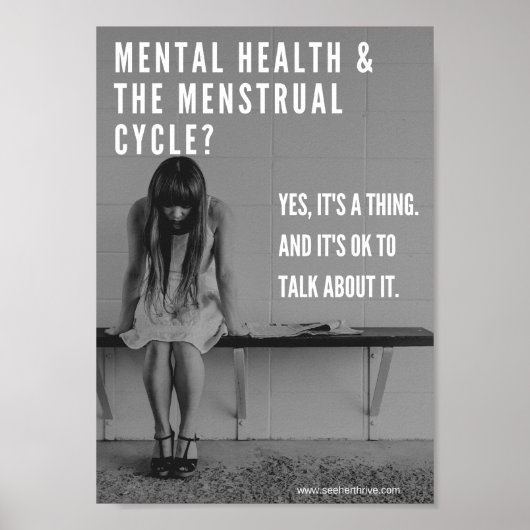 Menstruationsmedizin am Arbeitsplatz Poster (Vorne)