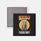 Mental Aufladender Introvertierter Koala-Entwurf Magnet (Vorderseite/Rückseite)
