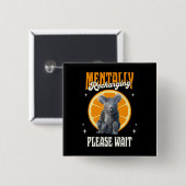 Mental Aufladendes Introvertiertes Koala-Design Button (Vorne & Hinten)