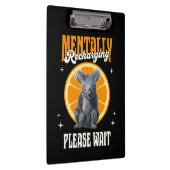 Mental Aufladendes Introvertiertes Koala-Design Klemmbrett (Rechts)