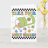 Mental Awareness Take Your Lucky Charm Pills Healt Karte (Gelbe Blume)