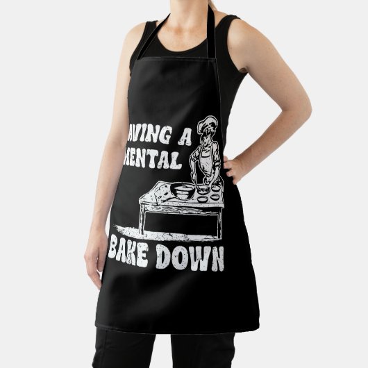 Mental Bake Down Breakfast Baker Funny Ba Schürze (InSitu)