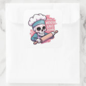 "Mental Bake Down" Skull Baker Stickers - Funny Ba (Tasche)