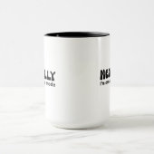 Mental bin ich im Flugmodus Lustiger Introvertiert Tasse (Zentrum)