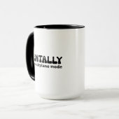 Mental bin ich im Flugmodus Lustiger Introvertiert Tasse (Vorderseite Links)
