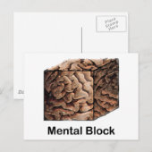 Mental Block Postkarte (Vorne/Hinten)