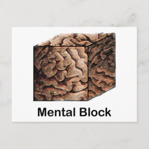 Mental Block Postkarte