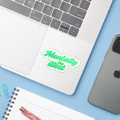 Mental die Krankesten Aufkleber (Laptop mit iPhone)