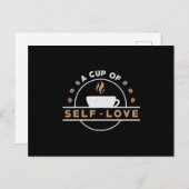 Mental Health A Cup Of Self-Love Care Awareness Postkarte (Vorne/Hinten)