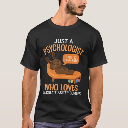 Mental Health Awareness Chocolate Bunny Funny East T-Shirt (Vorderseite)