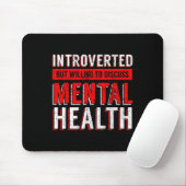 Mental Health Awareness Depression Mousepad (Mit Mouse)