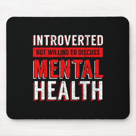 Mental Health Awareness Depression Mousepad (Vorne)