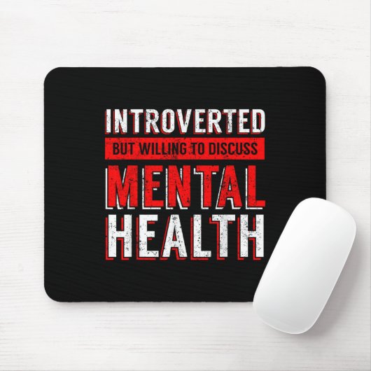 Mental Health Awareness Depression  Mousepad (Mit Mouse)